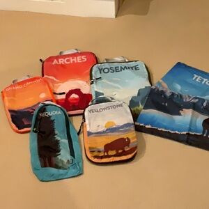 National park packing cubes